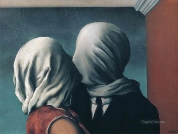  Surrealist Oil Painting - the Lovers Surrealist